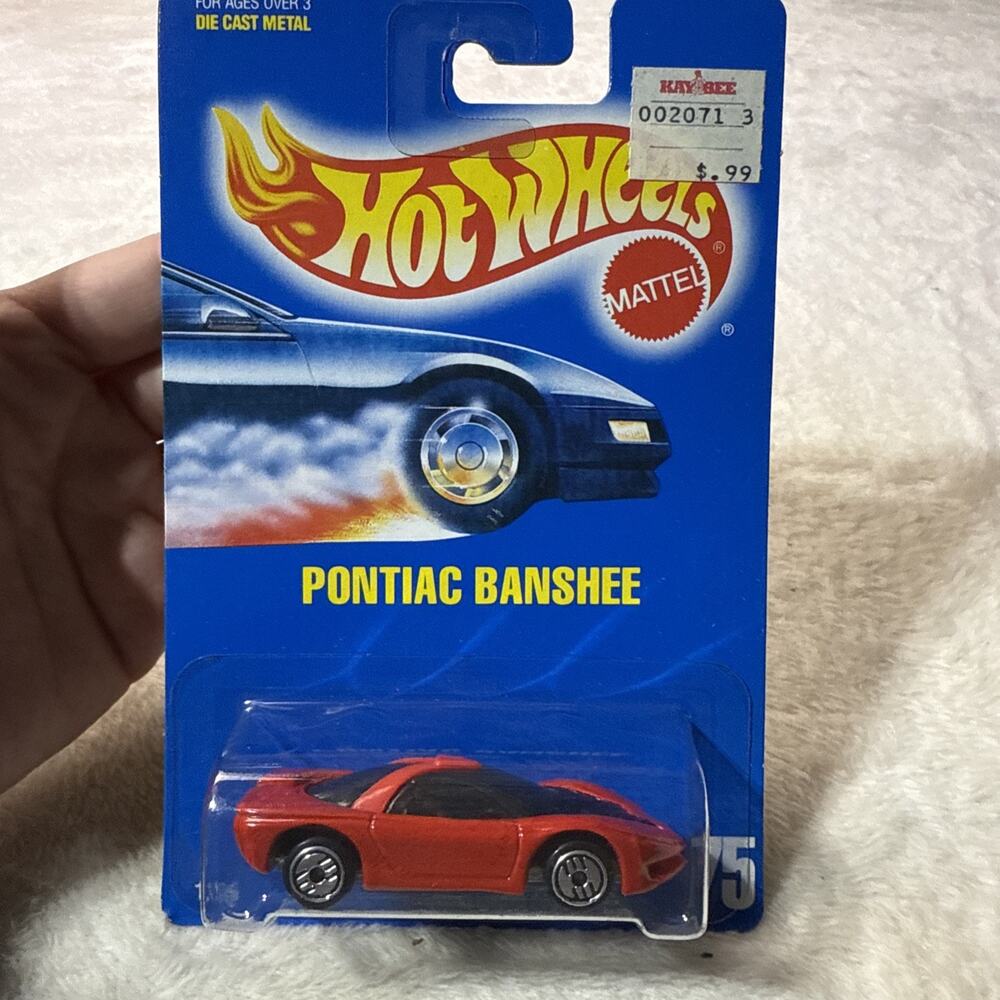 Hot Wheels 1/64 1989 Pontiac Banshee #75 1991 Red Collector Car New Vintage